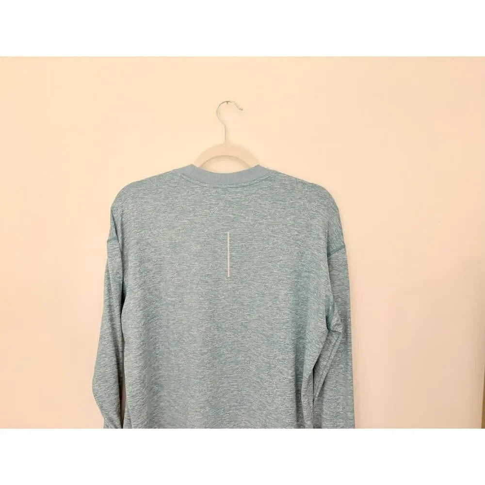 Nike Dry For Women’s Long Sleeve Teal Blue Shirt Size L Thumb Slit On Sleeves
